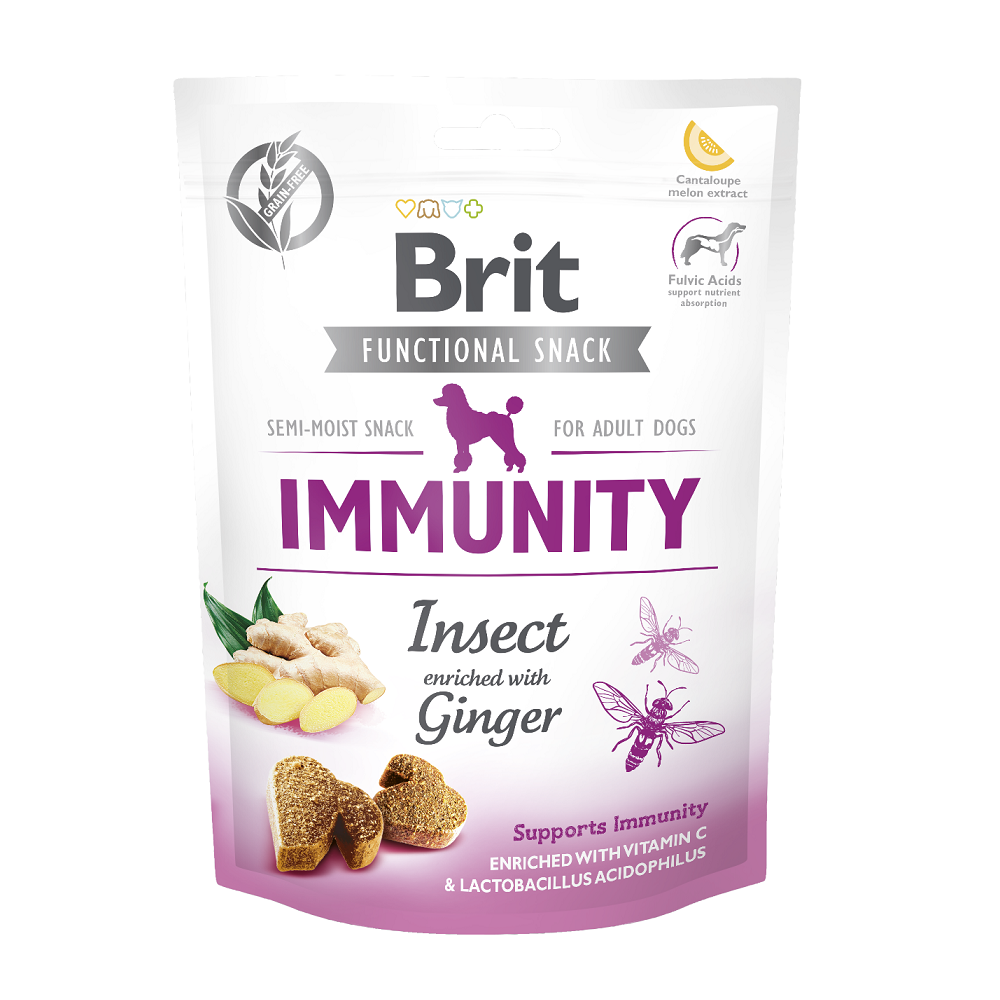 Brit咘莉機能性狗零食-自然抵抗力 昆蟲+乾薑