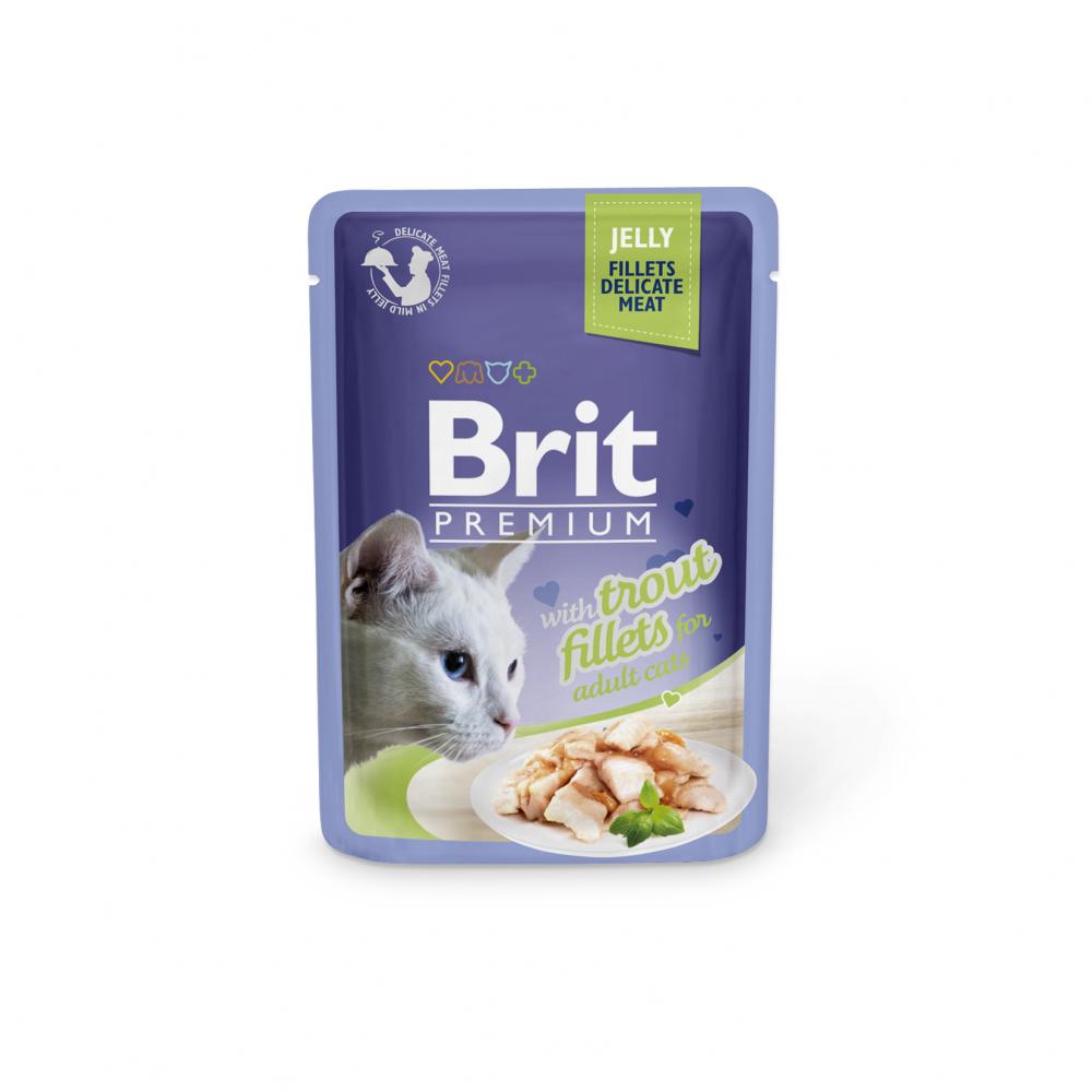 Brit咘莉優選貓咪餐包 成貓  鮮嫩鱒魚菲力 85克