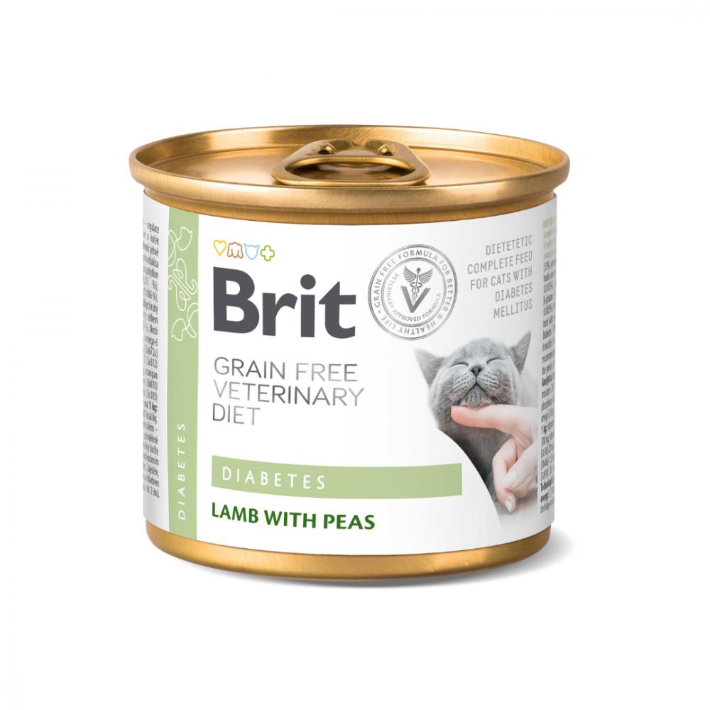 Brit咘莉貓用處方系列罐頭(無穀)-糖尿病配方