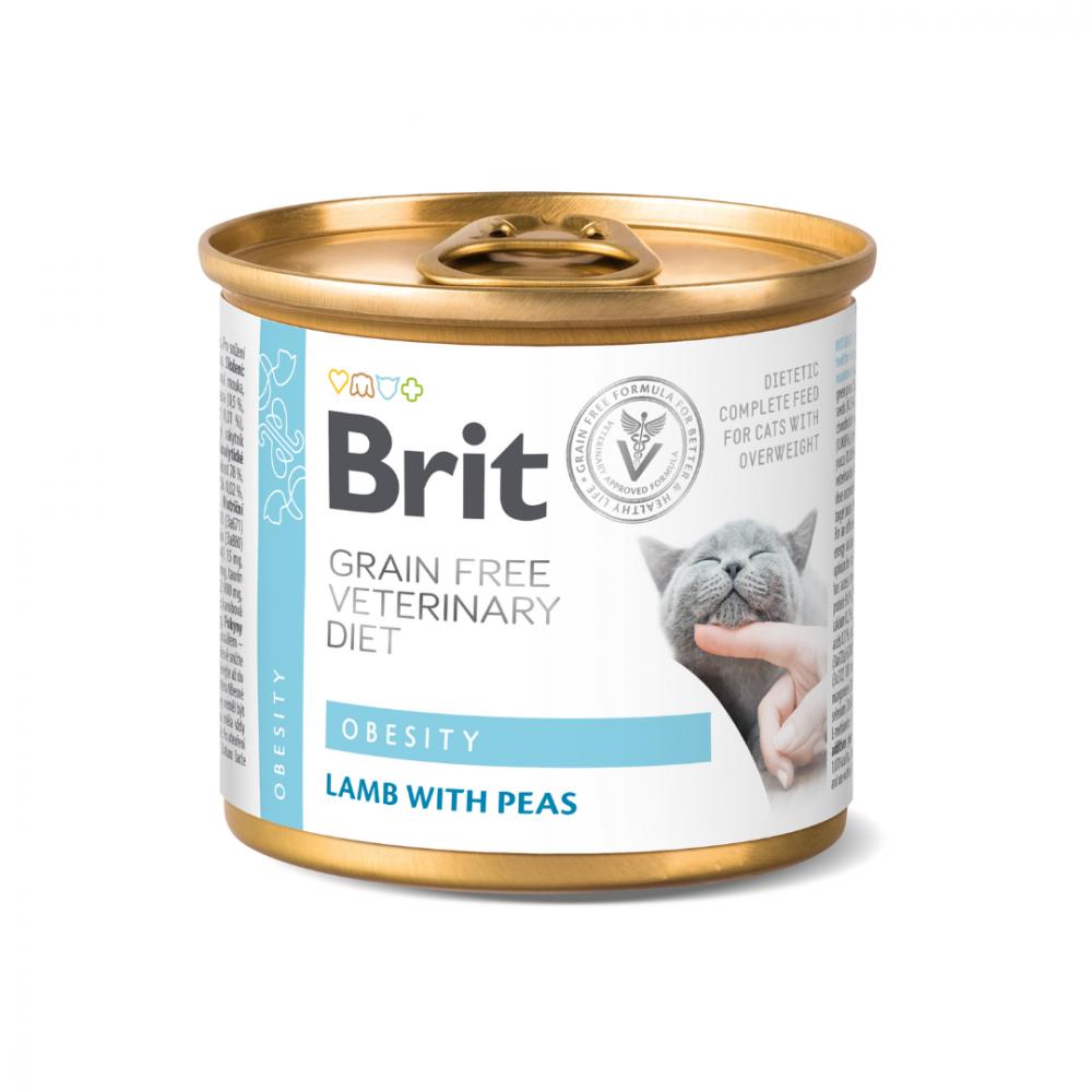 Brit咘莉貓用處方系列罐頭(無穀)-減肥配方