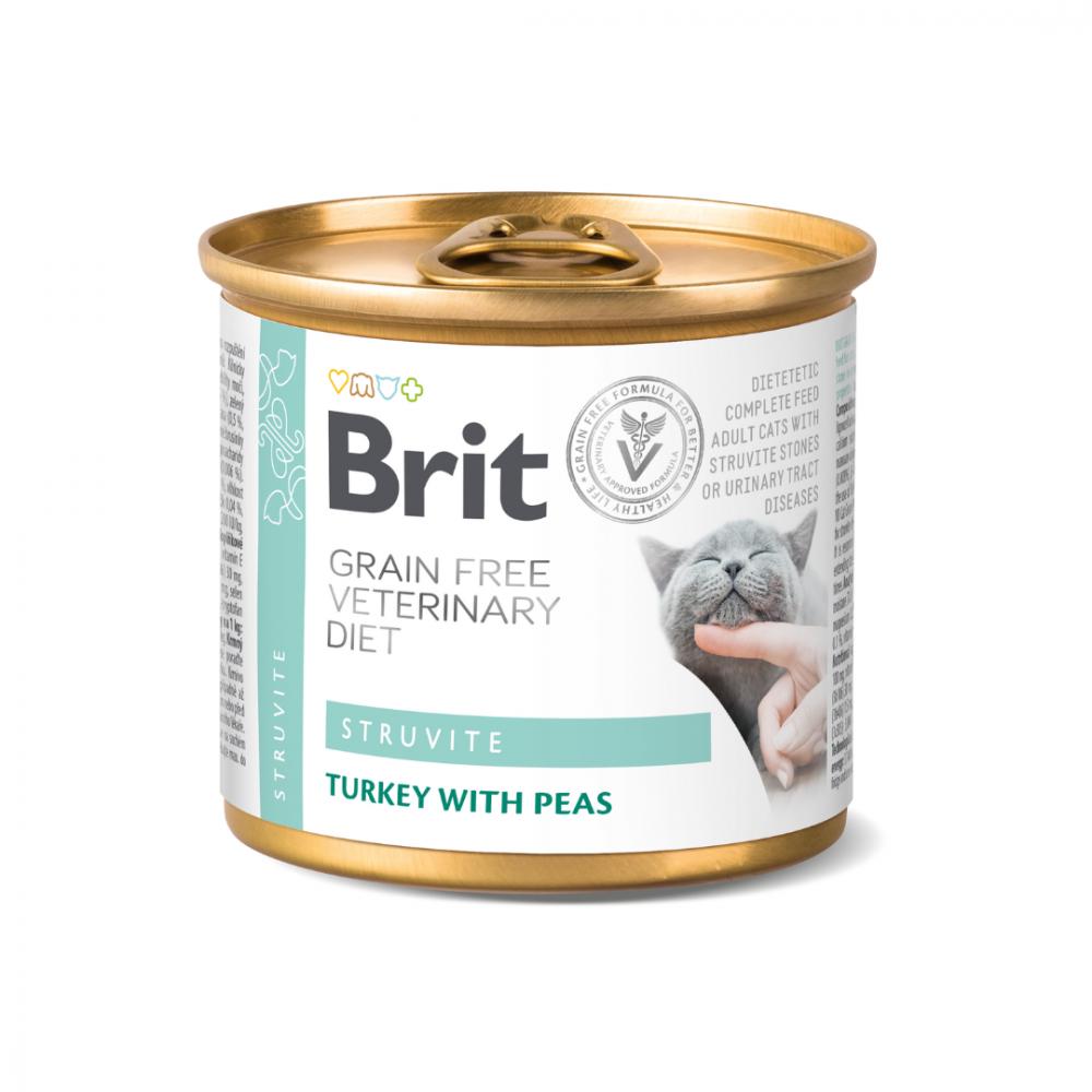 Brit咘莉貓用處方系列罐頭(無穀)-泌尿道磷酸銨鎂結石配方