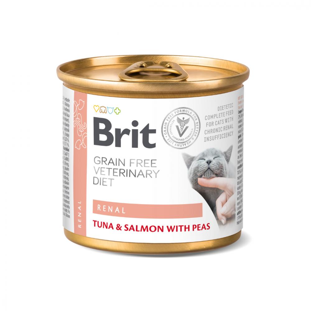 Brit咘莉貓用處方系列罐頭(無穀)-腎臟保健配方