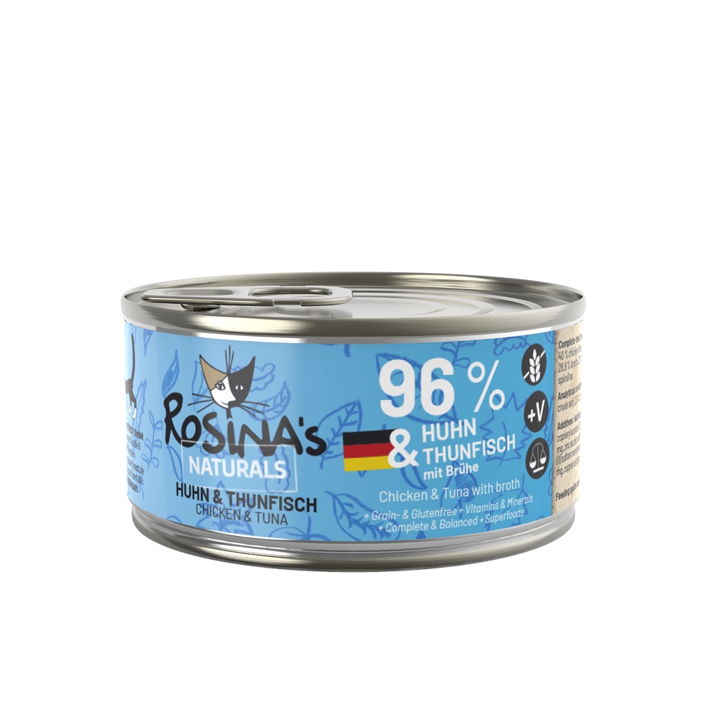 羅西娜-天然系列主食貓罐-雞肉+鮪魚