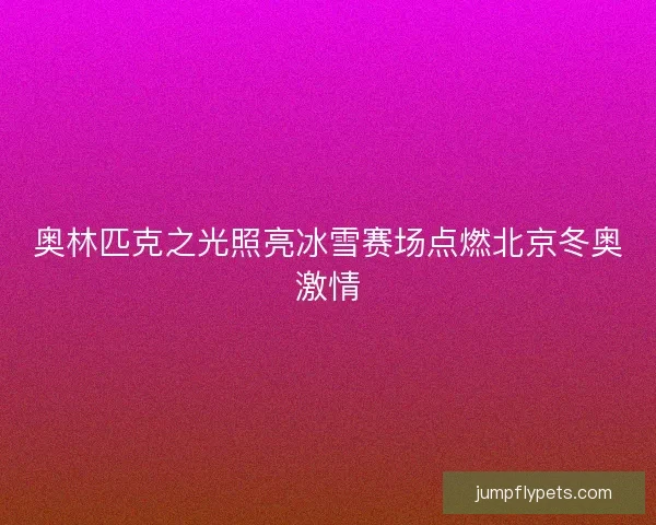 奥林匹克之光照亮冰雪赛场点燃北京冬奥激情
