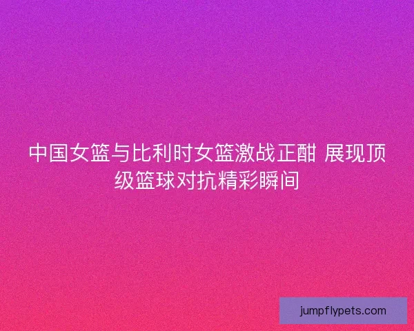 中国女篮与比利时女篮激战正酣 展现顶级篮球对抗精彩瞬间
