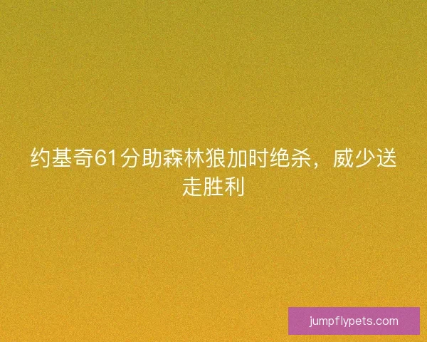 约基奇61分助森林狼加时绝杀，威少送走胜利